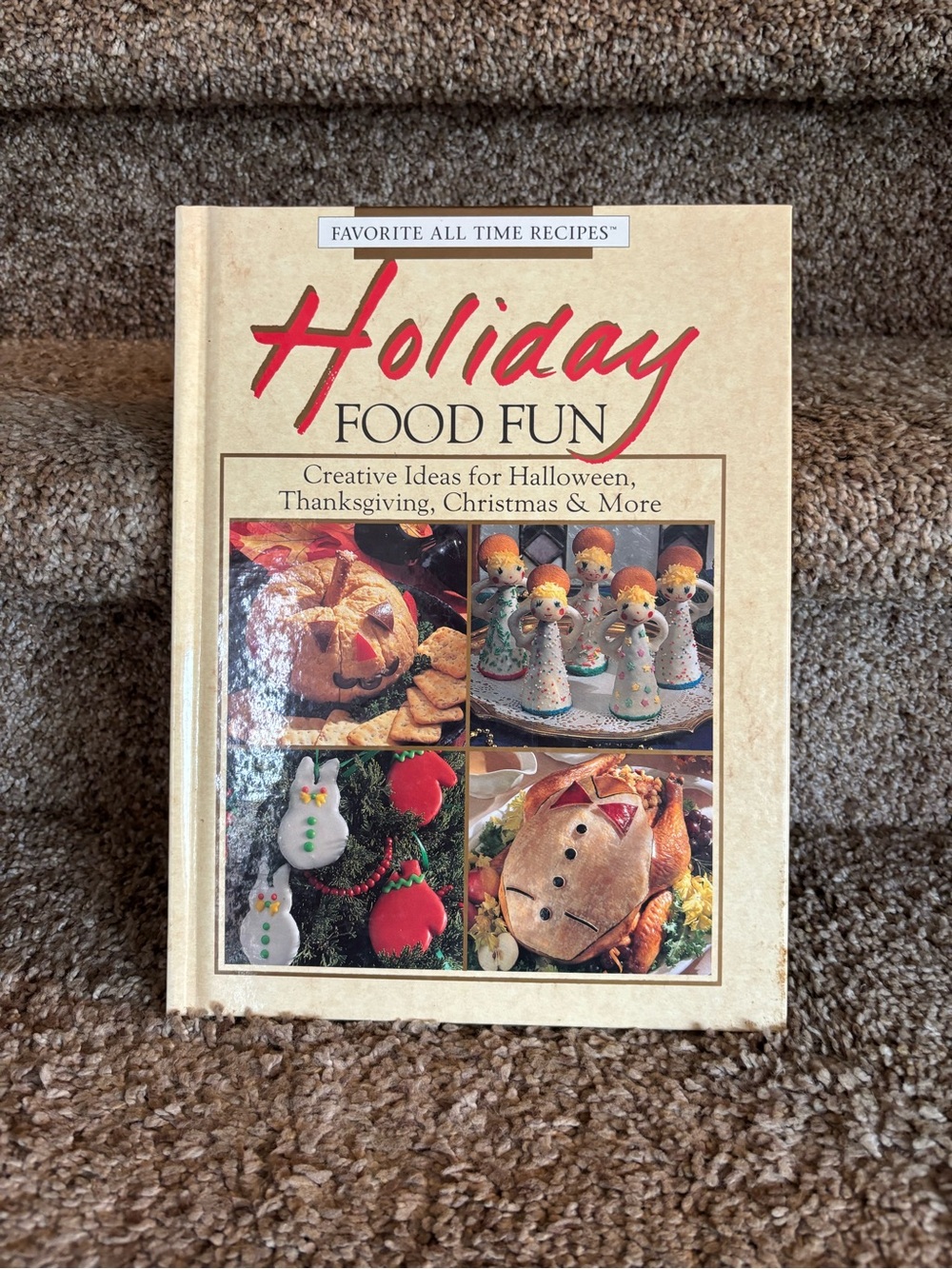 Holiday Food Fun Cookbook - Beige Holiday Recipe Book